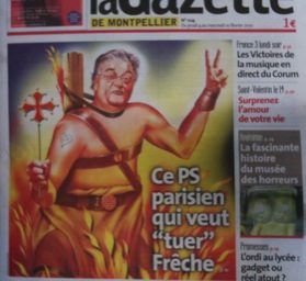 La couverture de la Gazette de Montpellier ( Edition du 4 au 10 février)