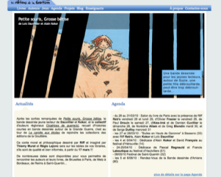 Le site des Editions de La Gouttière, une jeune maison qui se différencie par la qualité de son travail