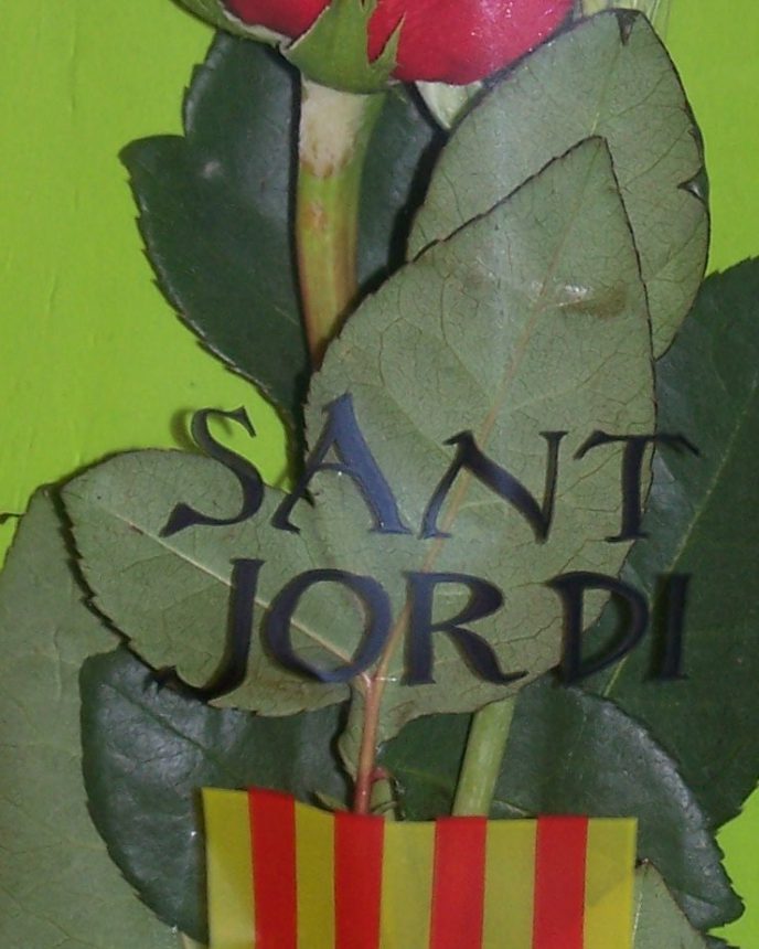 Une rose pour Sant Jordi - Barcelone