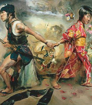 Mother and Daughter - Kent Williams