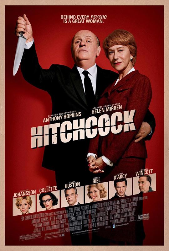 Hitchcock - Anthony Hopkins Helen Mirren - Affiche du film