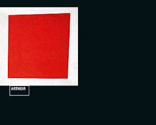 Cadavres noirs sur fond rouge